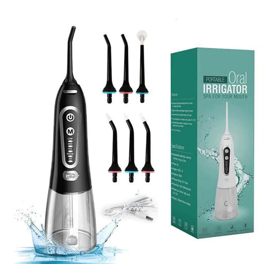 Portable Electric Flosser 6 Heads Set