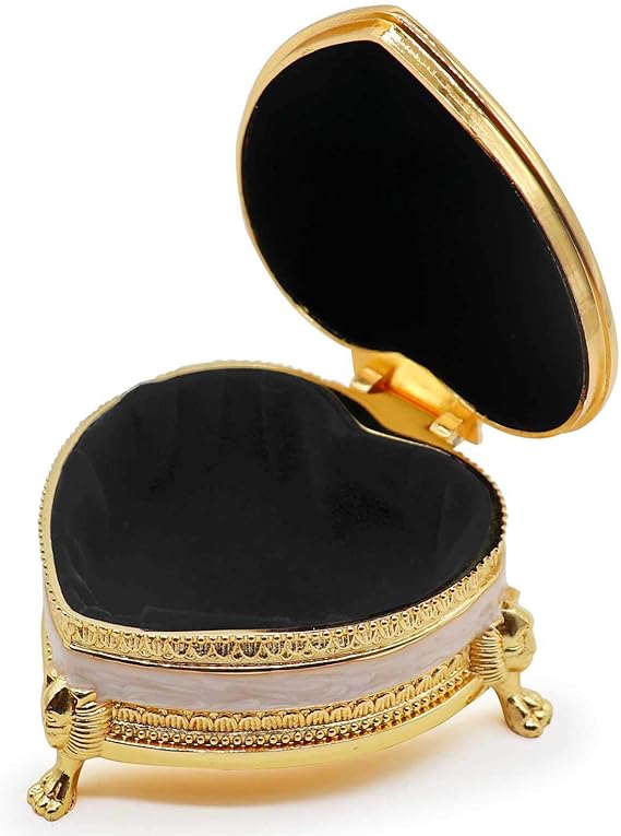 Classic Vintage Heart Shape Jewelry Box