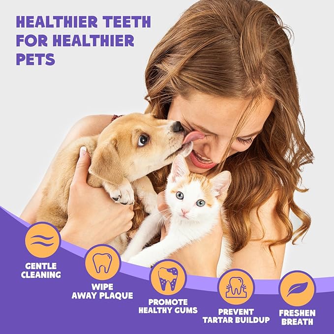 HICC PET Teeth Cleaning Wipes for pets