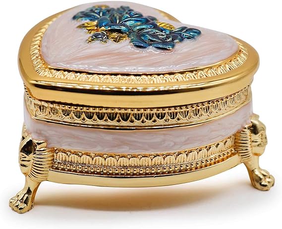 Classic Vintage Heart Shape Jewelry Box