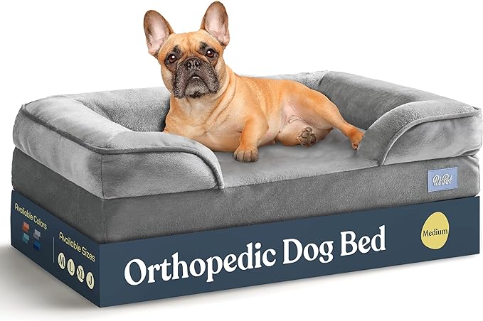 Orthopedic Sofa Dog Bed, Removable Washable Cover & Nonslip Bottom.